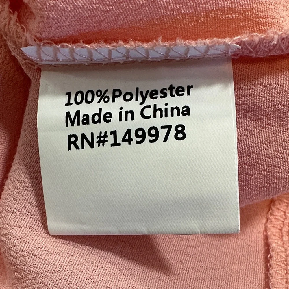 Arianna Pink Ruffle Sleeve Blouse Size L - Picture 4 of 5